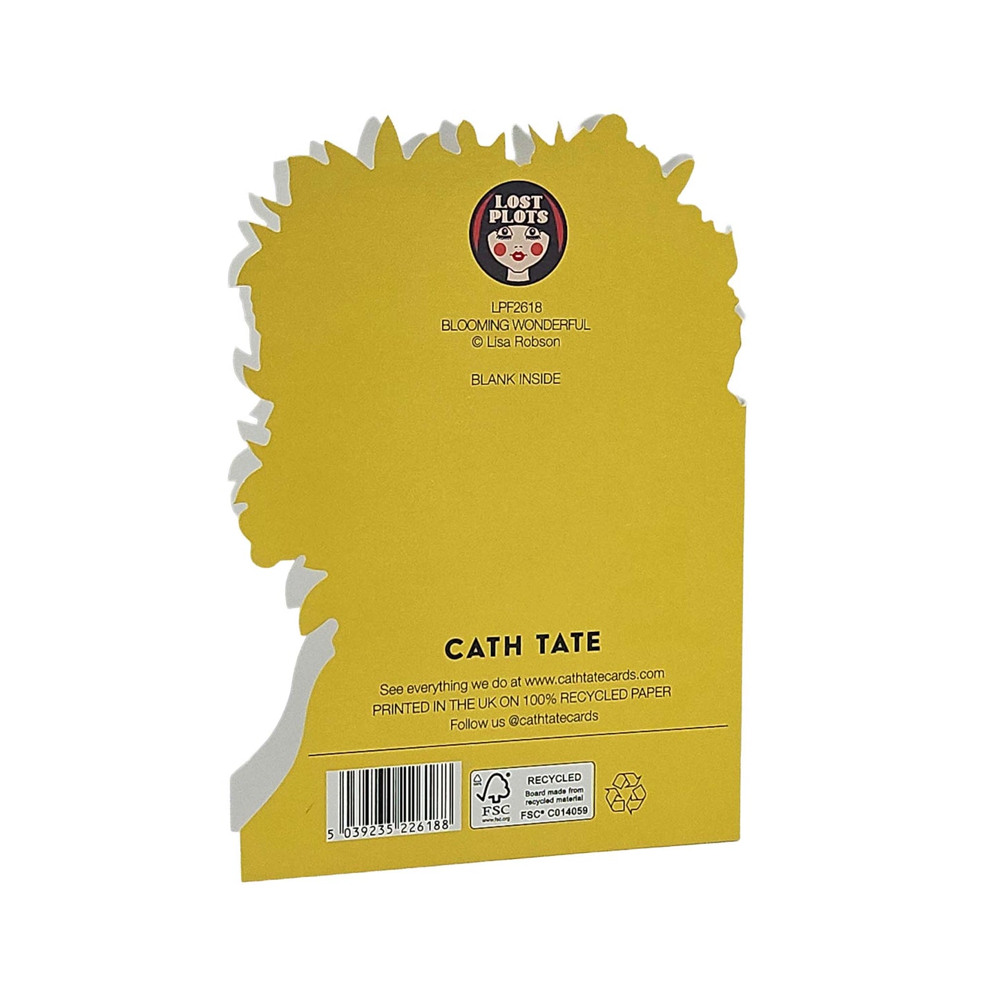 Blooming Wonderful Psychedelic Flowers Cutout Card