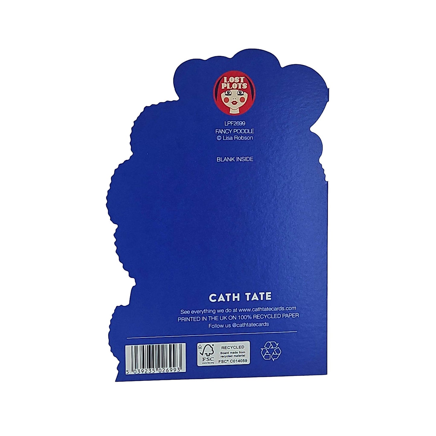 Happy Birthday Fancy Bitch Poodle Cutout Birthday Card