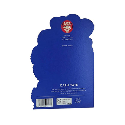 Happy Birthday Fancy Bitch Poodle Cutout Birthday Card