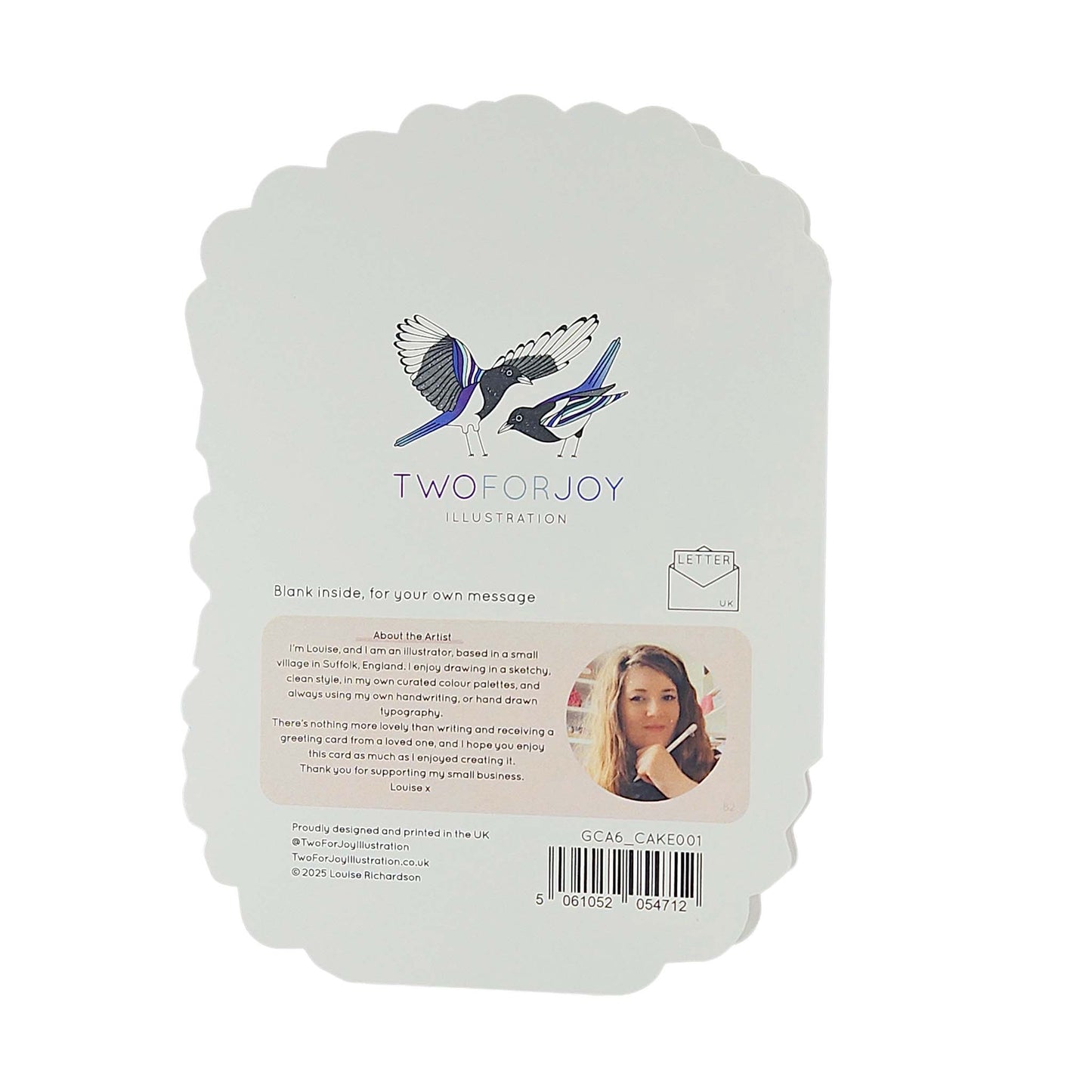 One Year Hotter Spot Varnish Cutout Cake Birthday Card