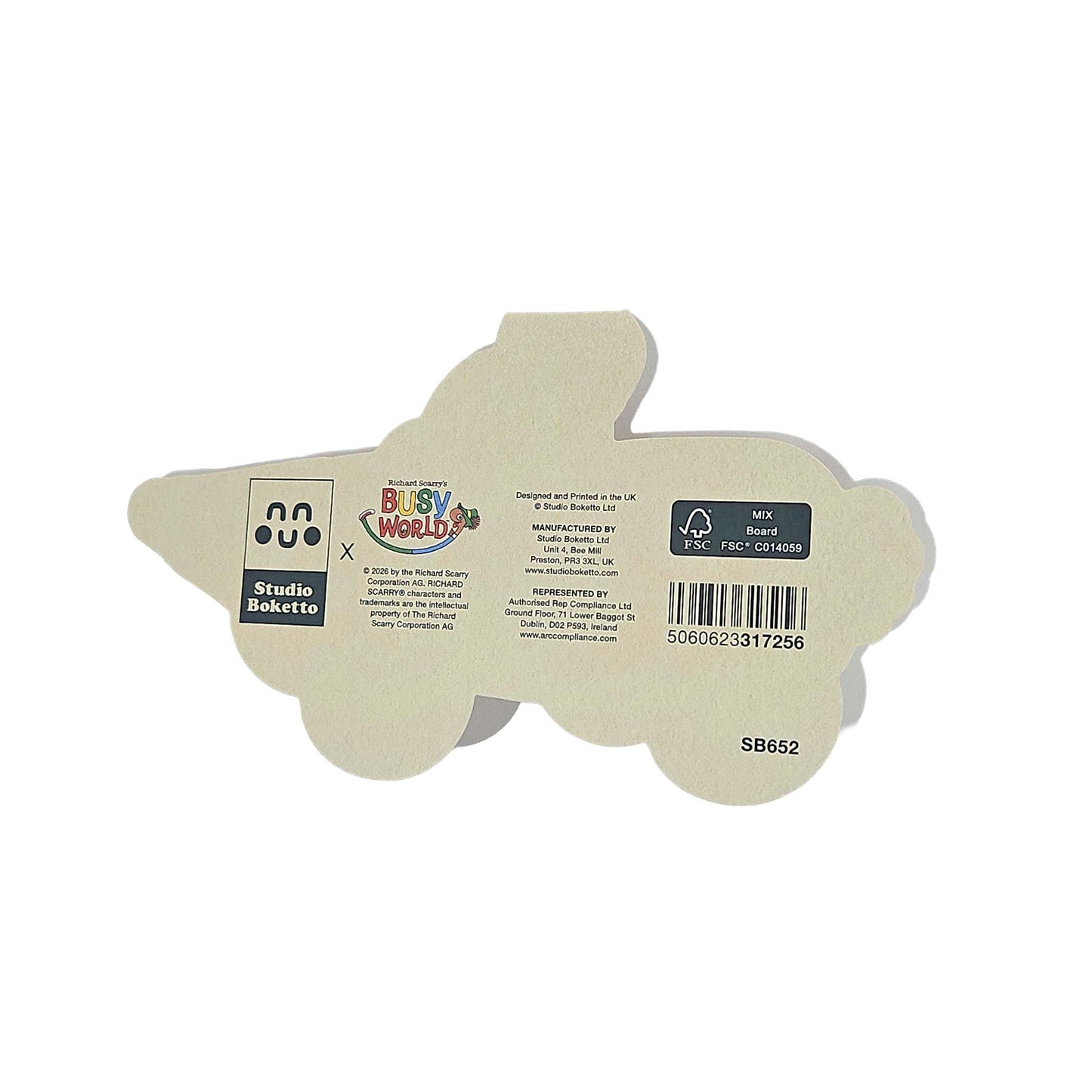 Carrot Bunny Car Richard Scarry Cutout Card