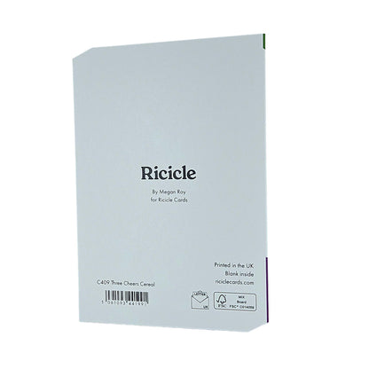 Three Cheers Cereal Spot Gloss Birthday Card
