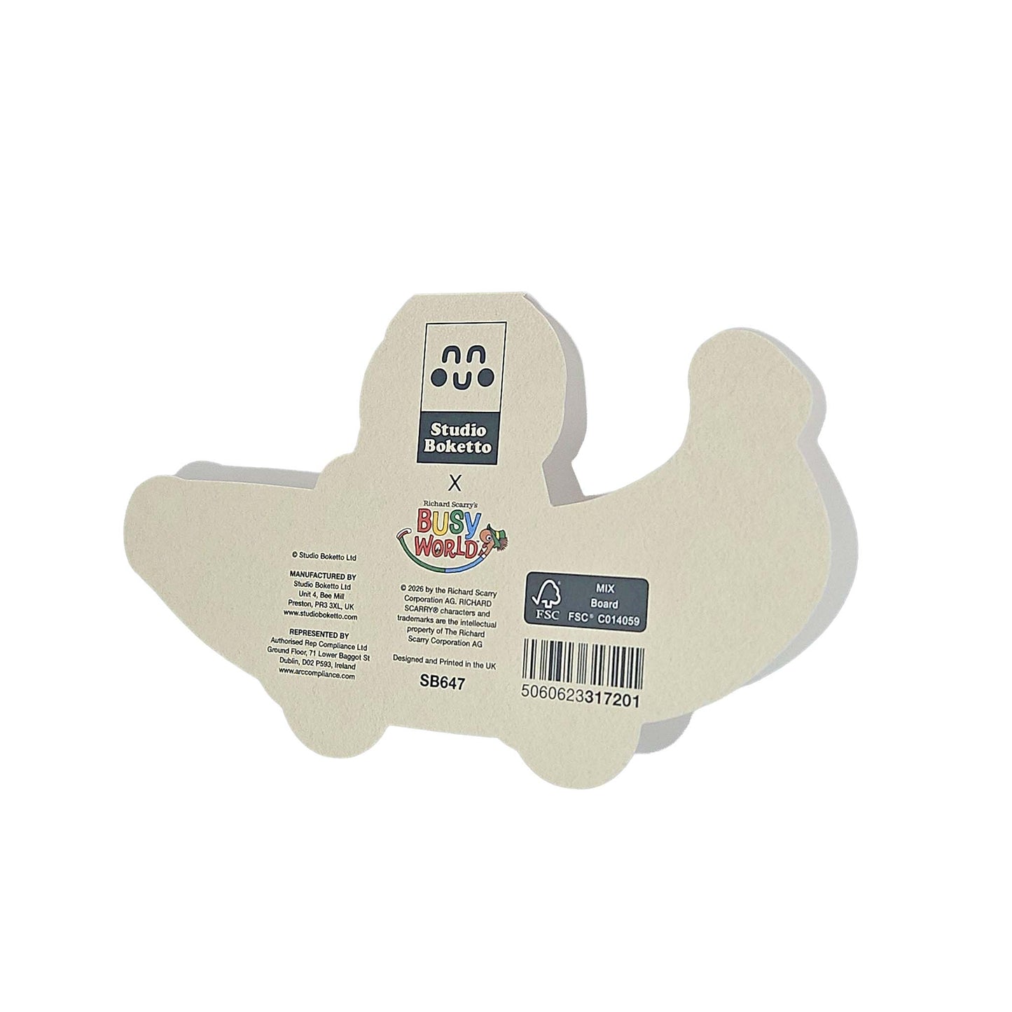 Bananas Gorilla Car Richard Scarry Cutout Card
