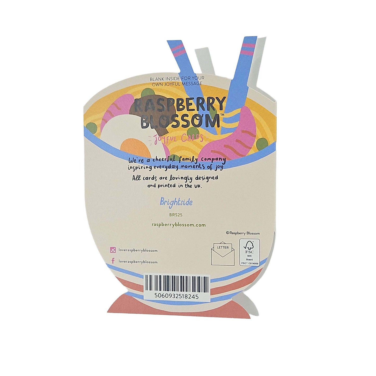 Oodles of Birthday Love Noodles Cutout Birthday Card