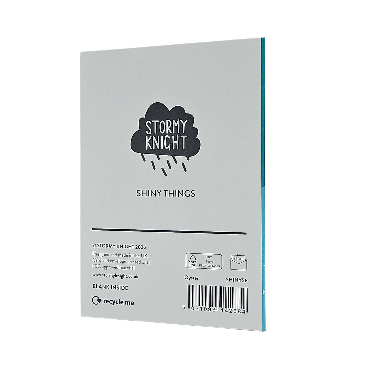 The World Is Your Oyster Holographic Foiled Congratulations Card