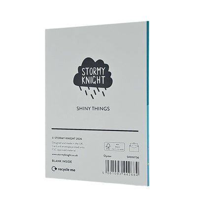 The World Is Your Oyster Holographic Foiled Congratulations Card