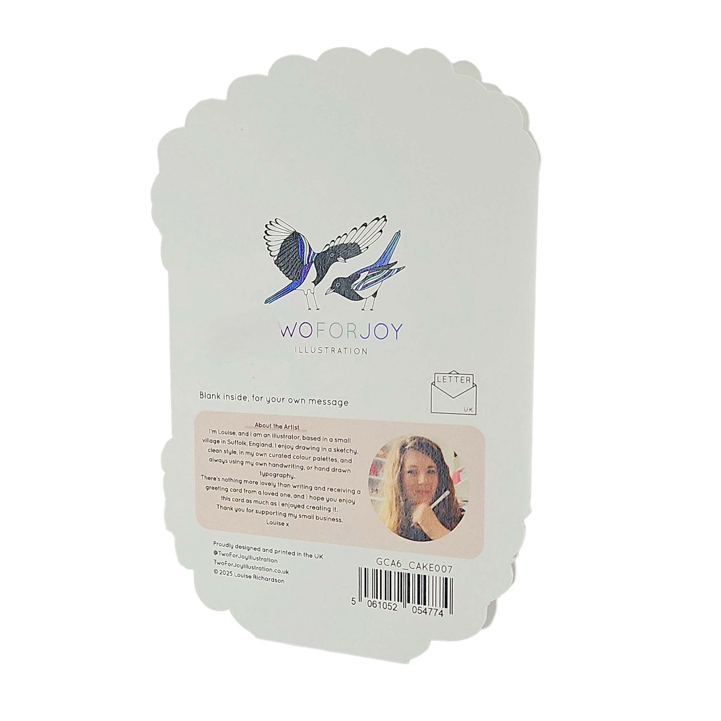 Birthday Gal Sprinkles Spot Varnish Cutout Cake Birthday Card