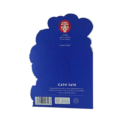 Happy Birthday Fancy Bitch Poodle Cutout Birthday Card