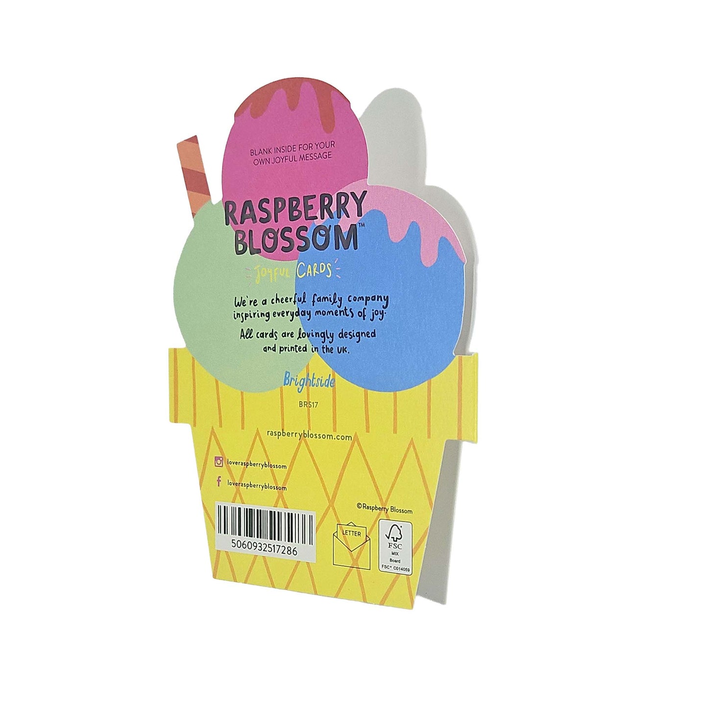 Happy Birthday To You Ice-cream Cutout Birthday Card