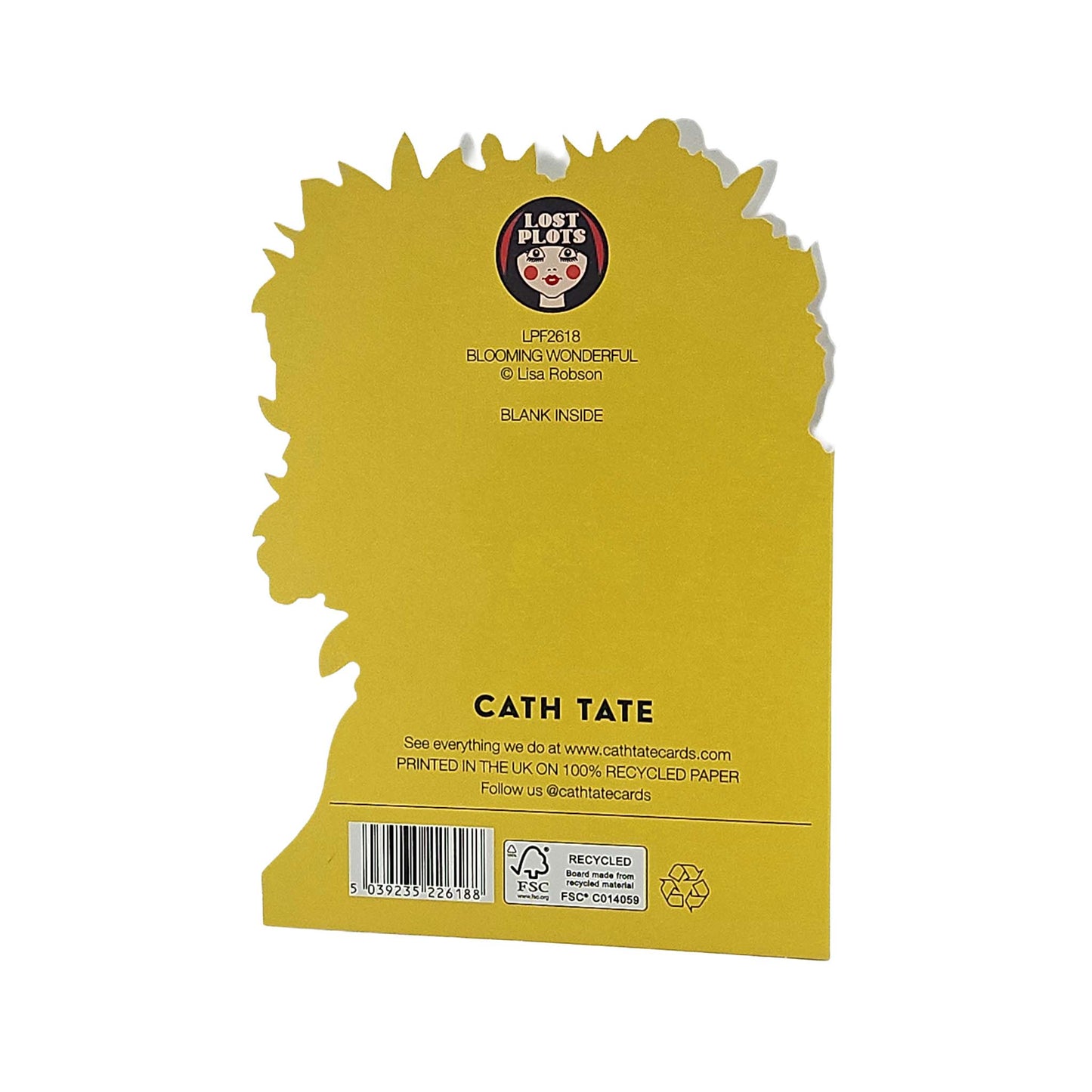 Blooming Wonderful Psychedelic Flowers Cutout Card