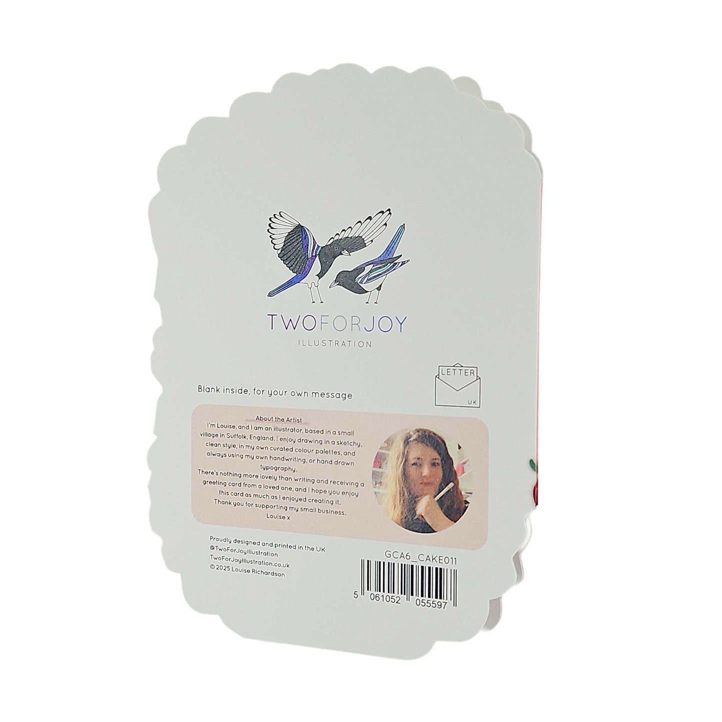 Berry Best Mum Spot Varnish Cutout Cake Mother's Day Card