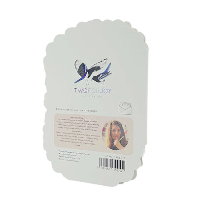 Happy Birthday Spot Varnish Cutout Cake Birthday Card