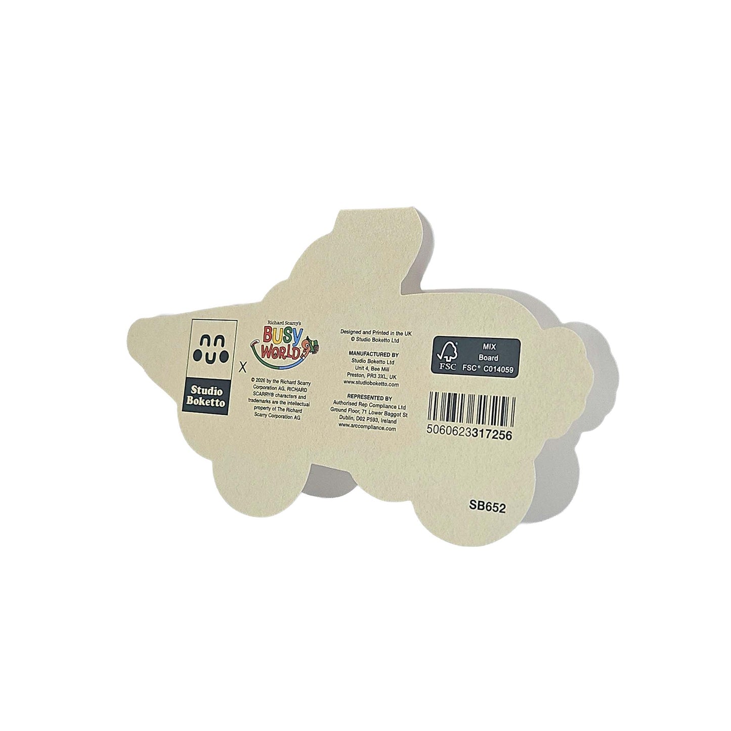 Carrot Bunny Car Richard Scarry Cutout Card