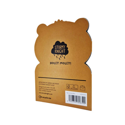 Big Mouthed Bear Die Cut Kids Birthday Card