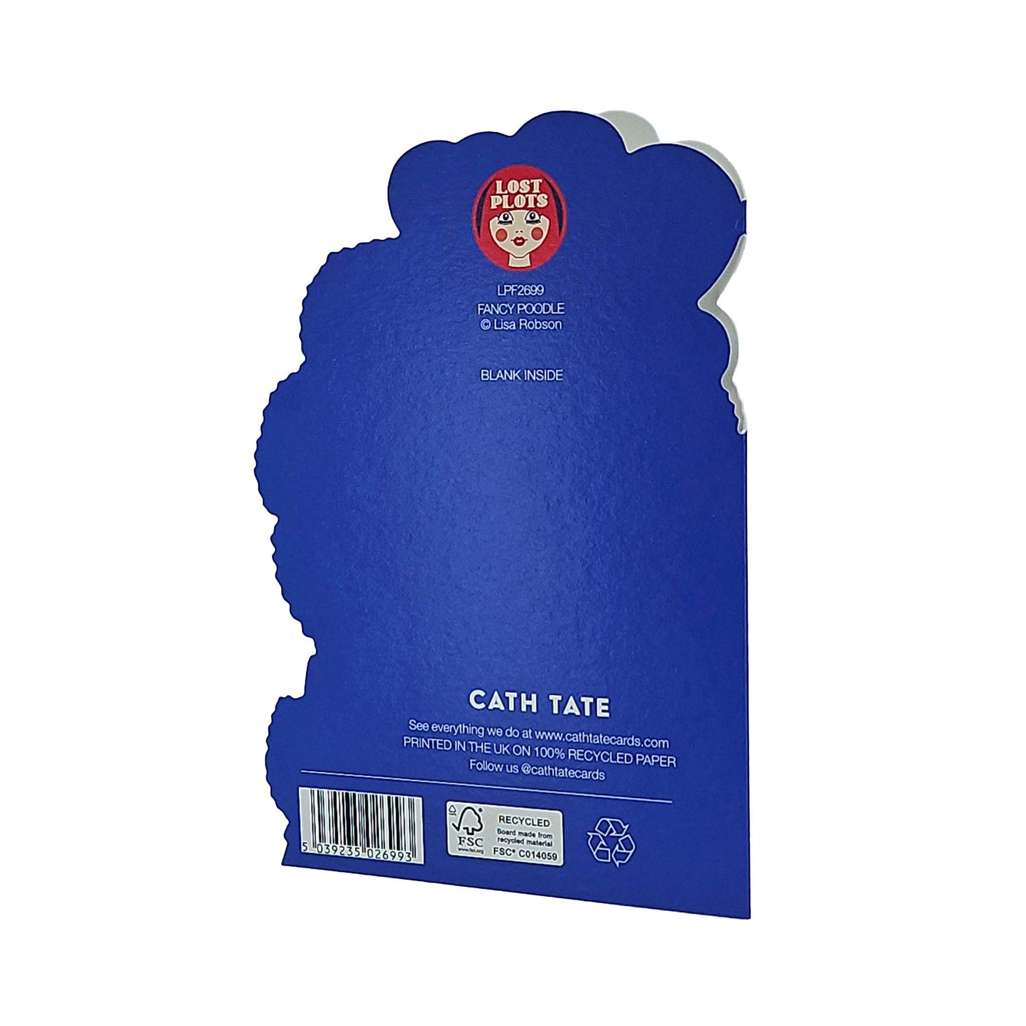 Happy Birthday Fancy Bitch Poodle Cutout Birthday Card