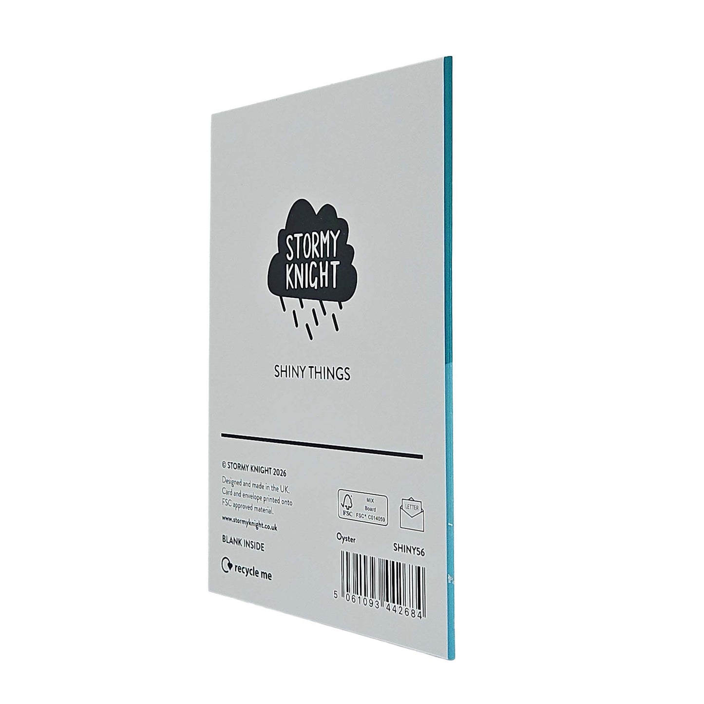 The World Is Your Oyster Holographic Foiled Congratulations Card
