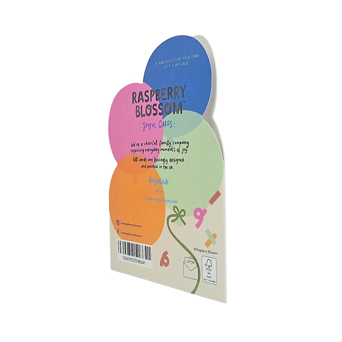 Happy Birthday to you Balloons Cutout Birthday Card