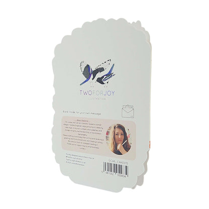 Happy Cake Day Spot Varnish Cutout Caramel Cake Birthday Card