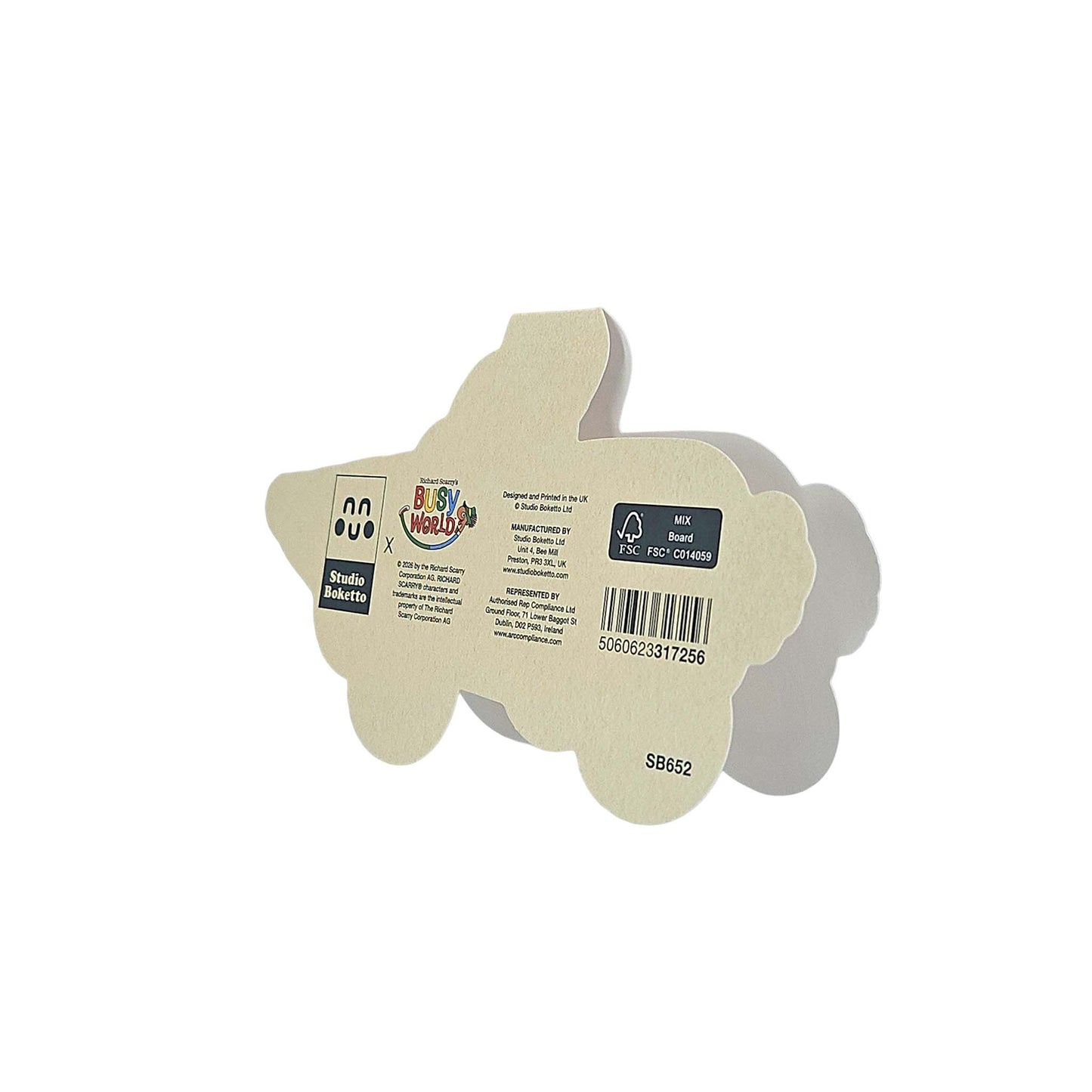 Carrot Bunny Car Richard Scarry Cutout Card