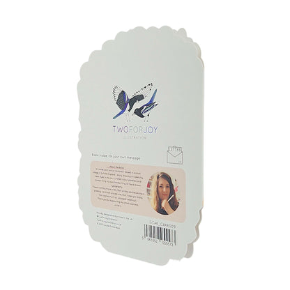 Baby in Bloom Spot Varnish Cutout Cake Pregnancy Card