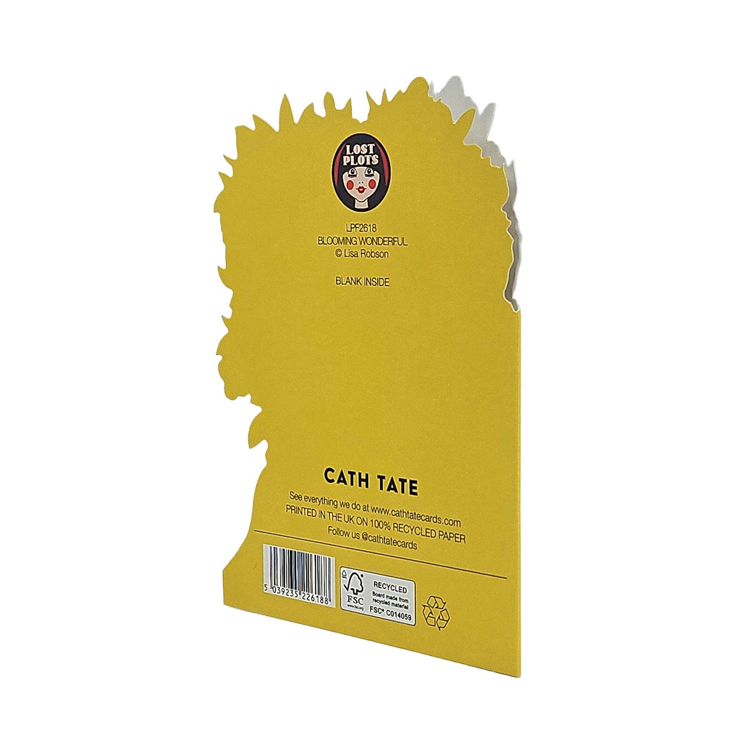 Blooming Wonderful Psychedelic Flowers Cutout Card