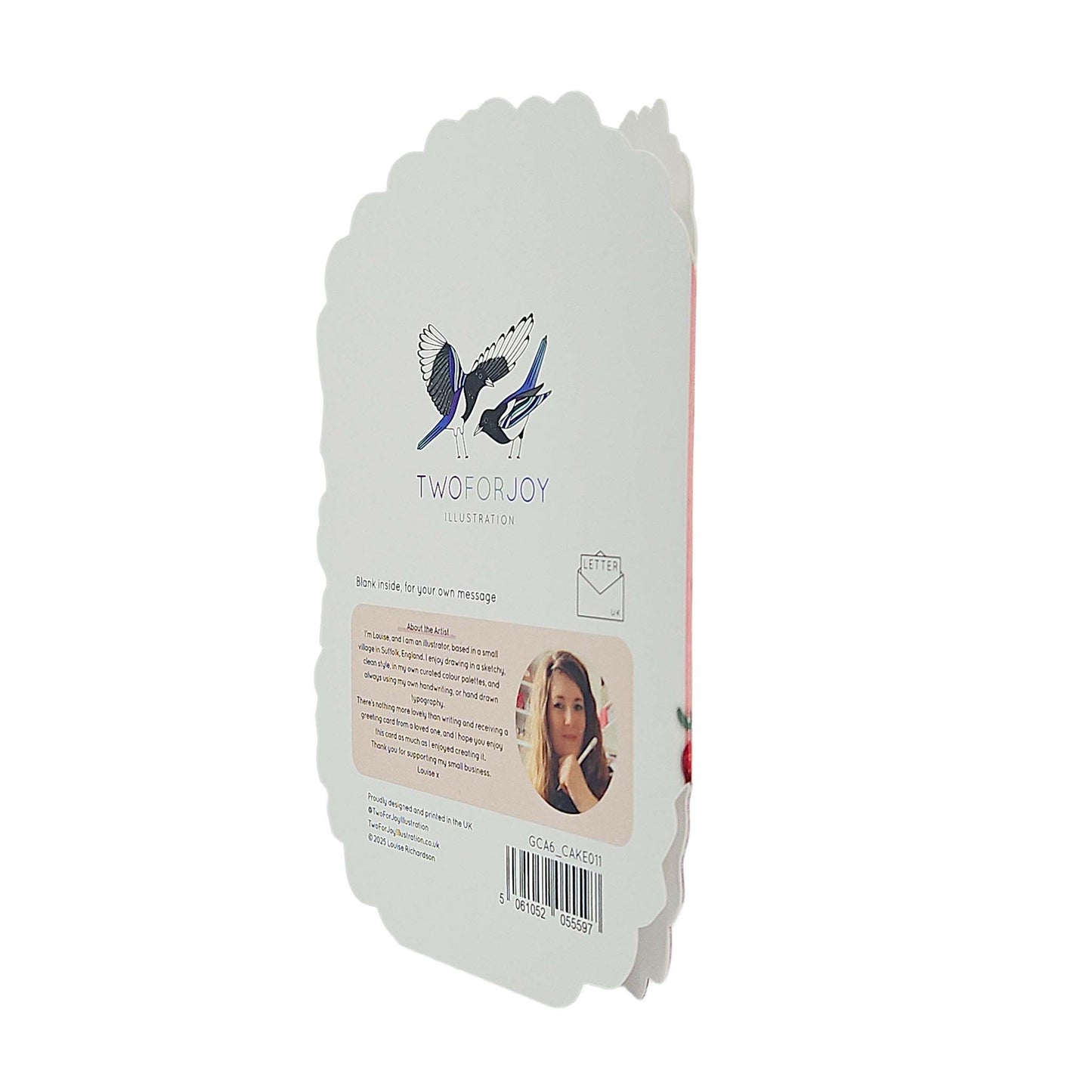 Berry Best Mum Spot Varnish Cutout Cake Mother's Day Card