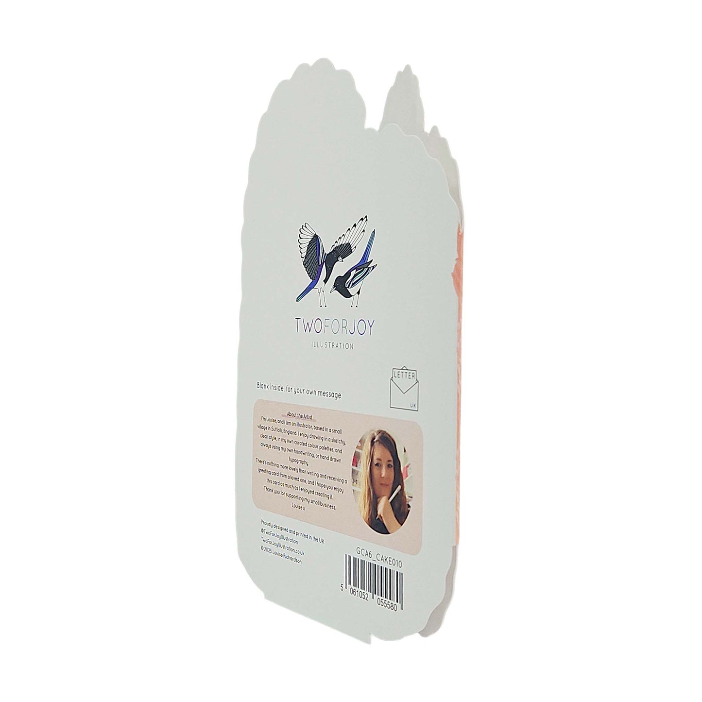 I Tolerate You Spot Varnish Cutout Cake Valentine's / Anniversary Card