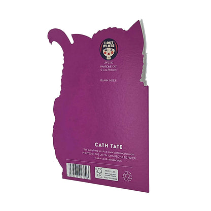 Pawesome Birthday Cat Cutout Birthday Card