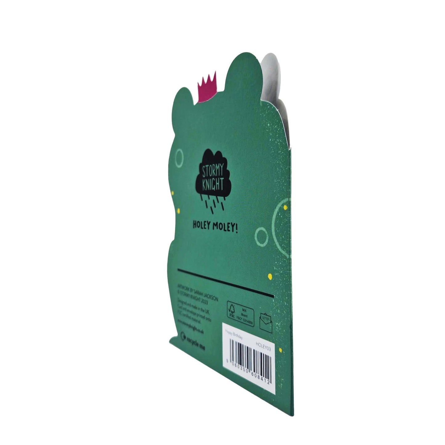 Hoppy Birthday Frog Die Cut Kids Birthday Card