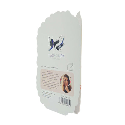 Happy Cake Day Spot Varnish Cutout Caramel Cake Birthday Card