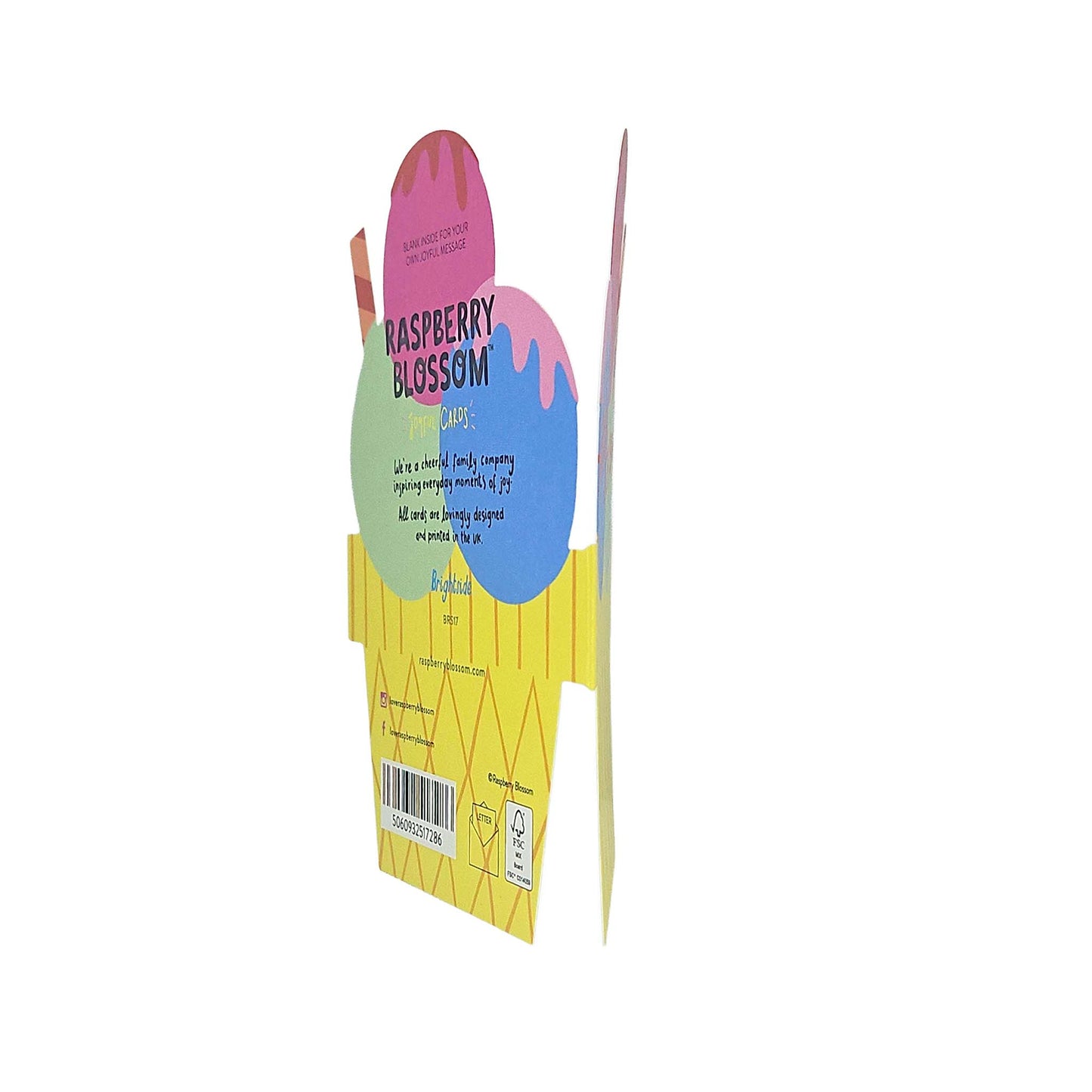 Happy Birthday To You Ice-cream Cutout Birthday Card