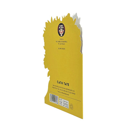 Blooming Wonderful Psychedelic Flowers Cutout Card