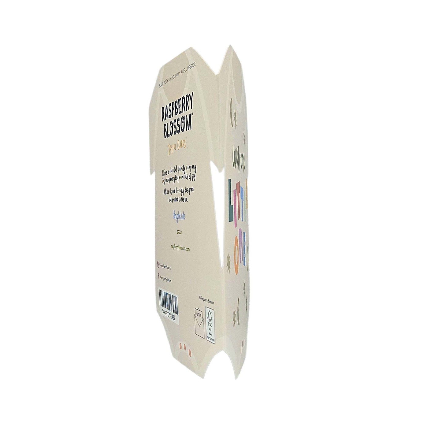 Welcome Little One Baby Grow Cutout New Baby Card