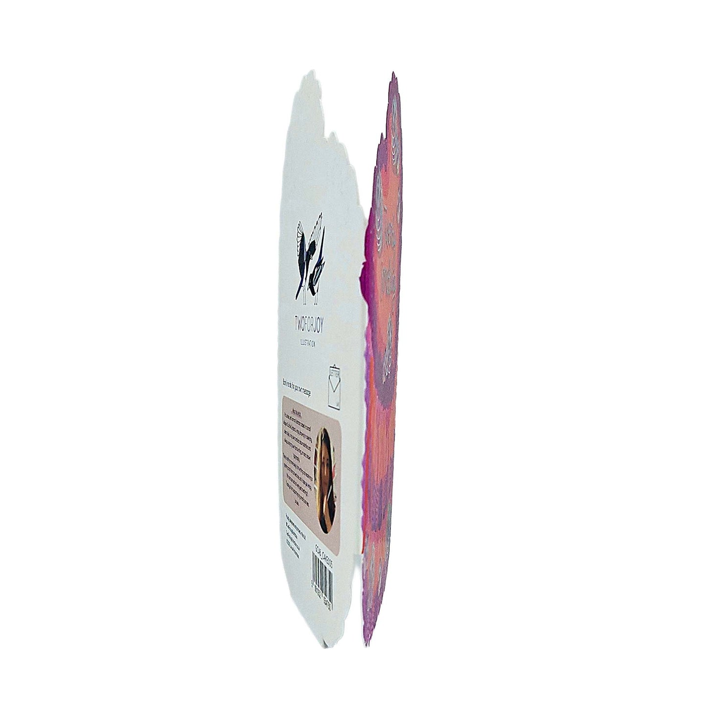 Twenty Something Silver Foiled Cutout Heart Cake Birthday Card