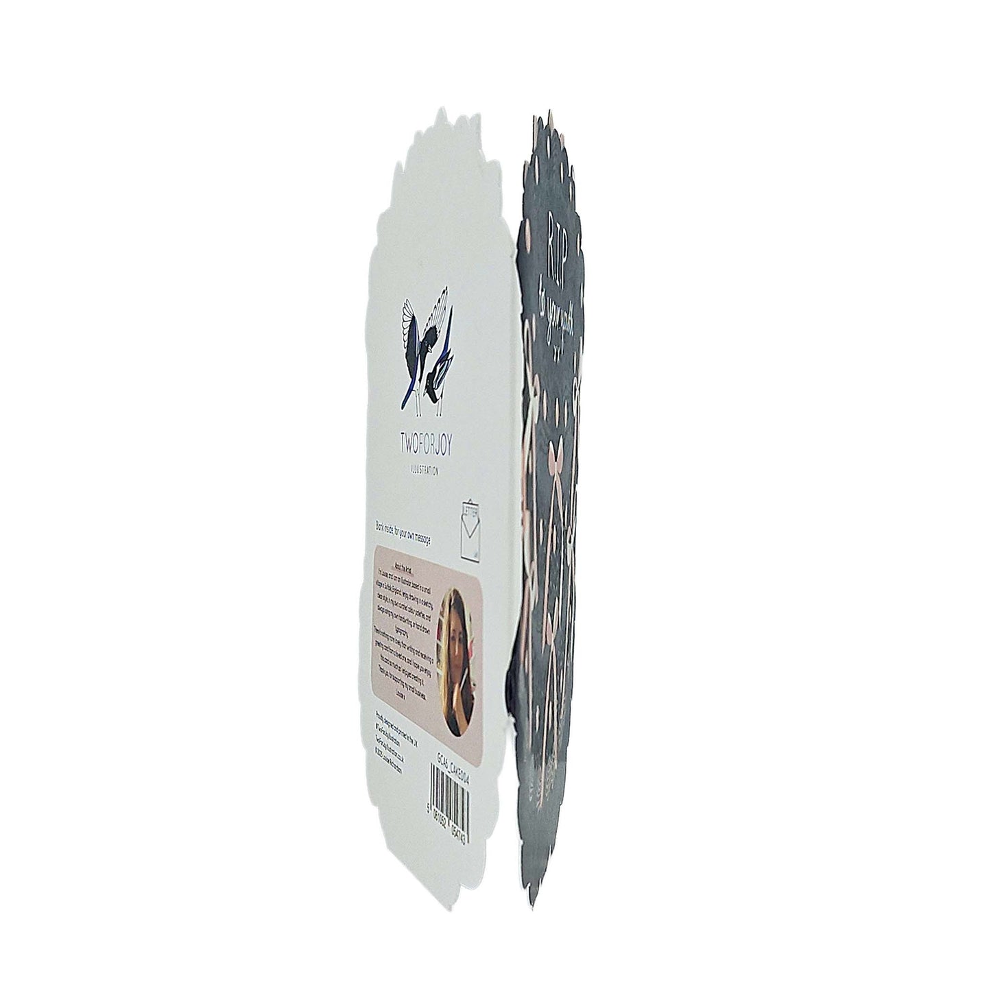 RIP To Your Youth Spot Varnish Cutout Cake Birthday Card