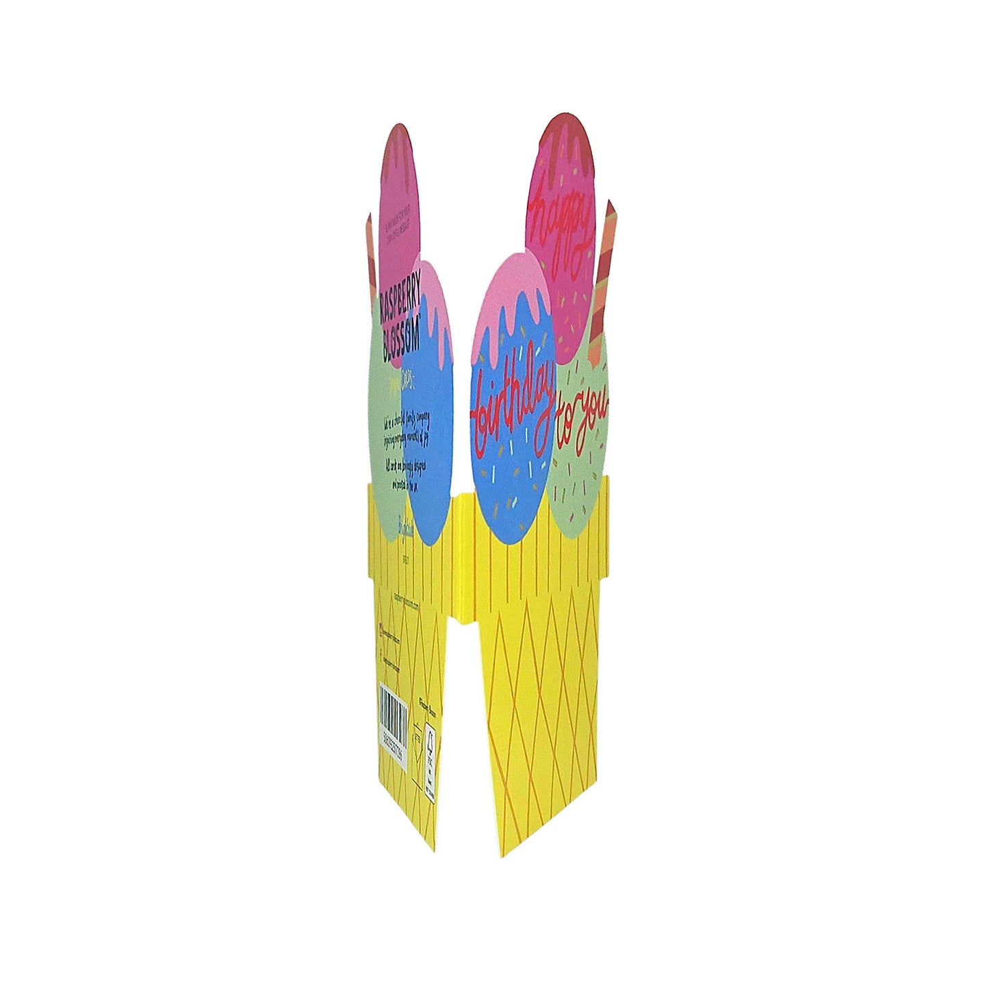 Happy Birthday To You Ice-cream Cutout Birthday Card