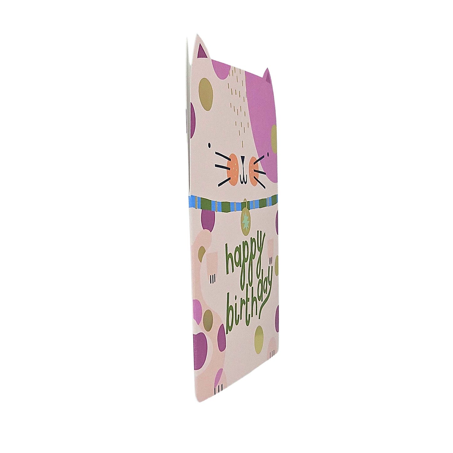 Happy Birthday Cat Cutout Birthday Card