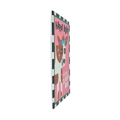 Happy Birthday Classy Moo Cow Birthday Card