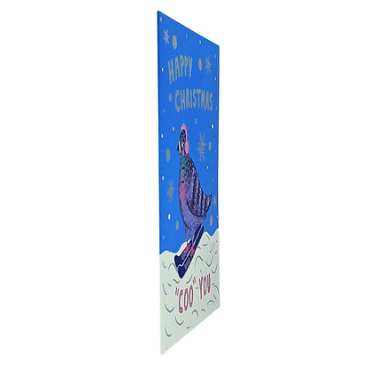 Happy Christmas Coo You Pigeon Christmas Card