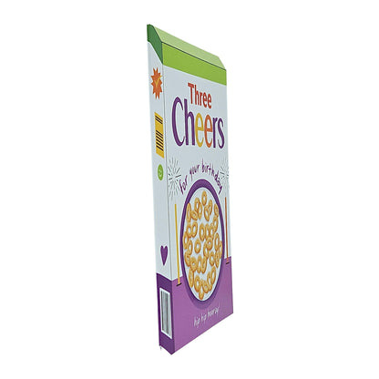 Three Cheers Cereal Spot Gloss Birthday Card