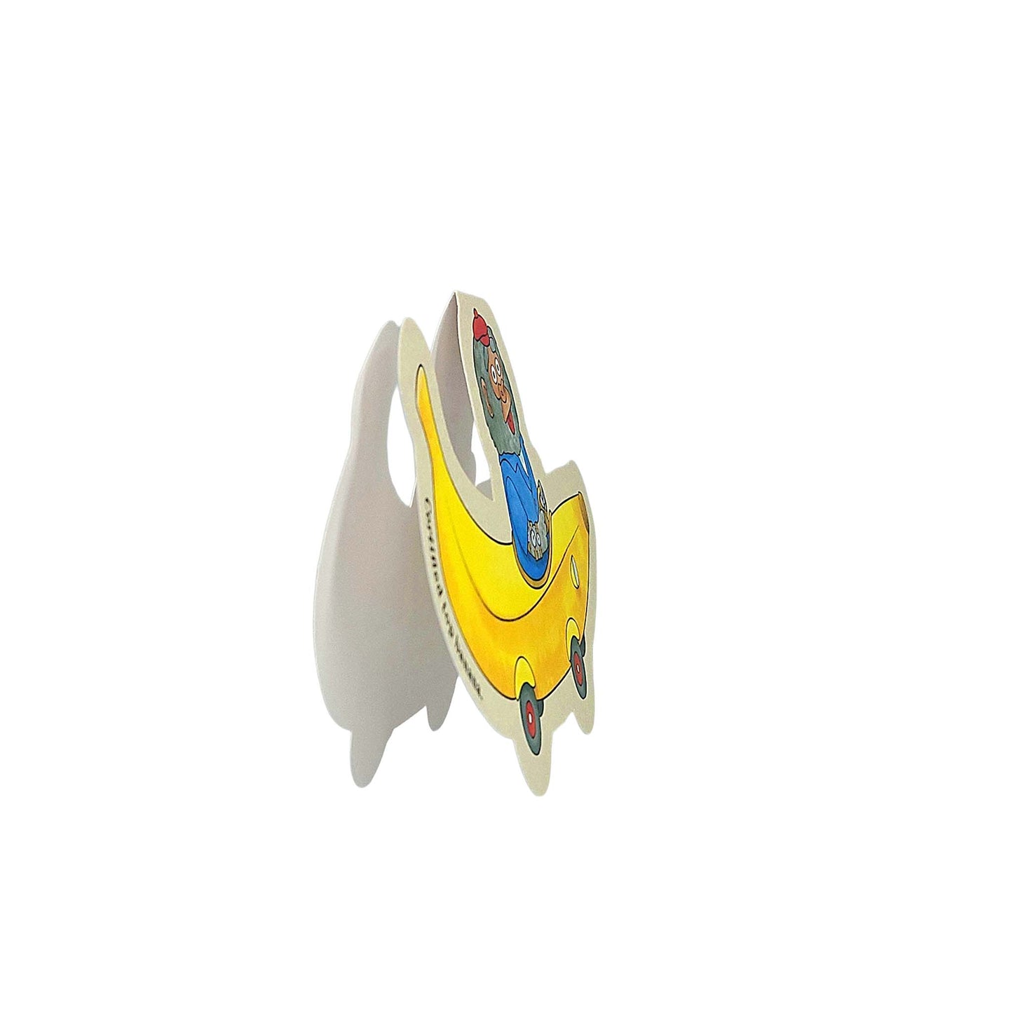 Bananas Gorilla Car Richard Scarry Cutout Card
