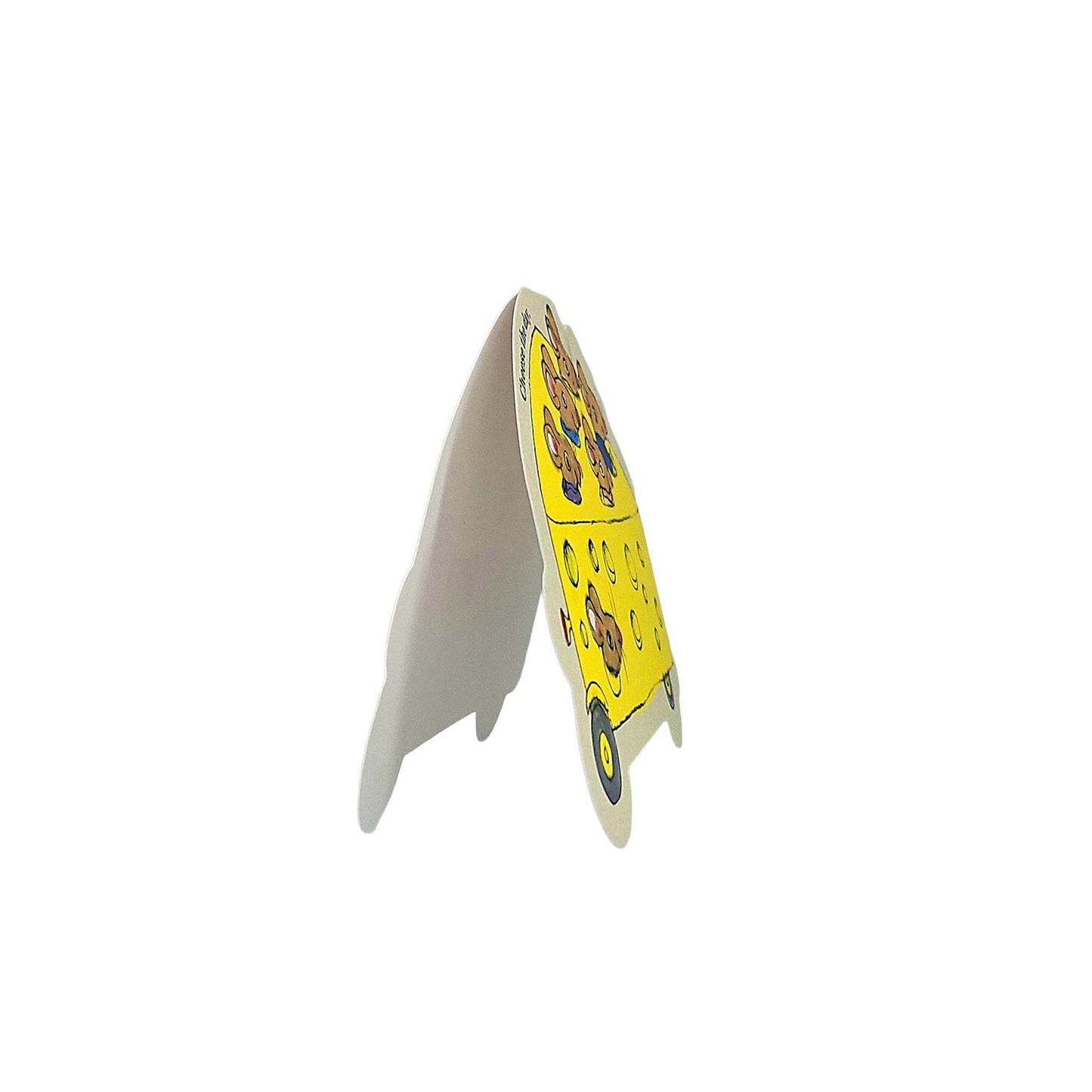 Cheese Mouse Car Richard Scarry Cutout Card