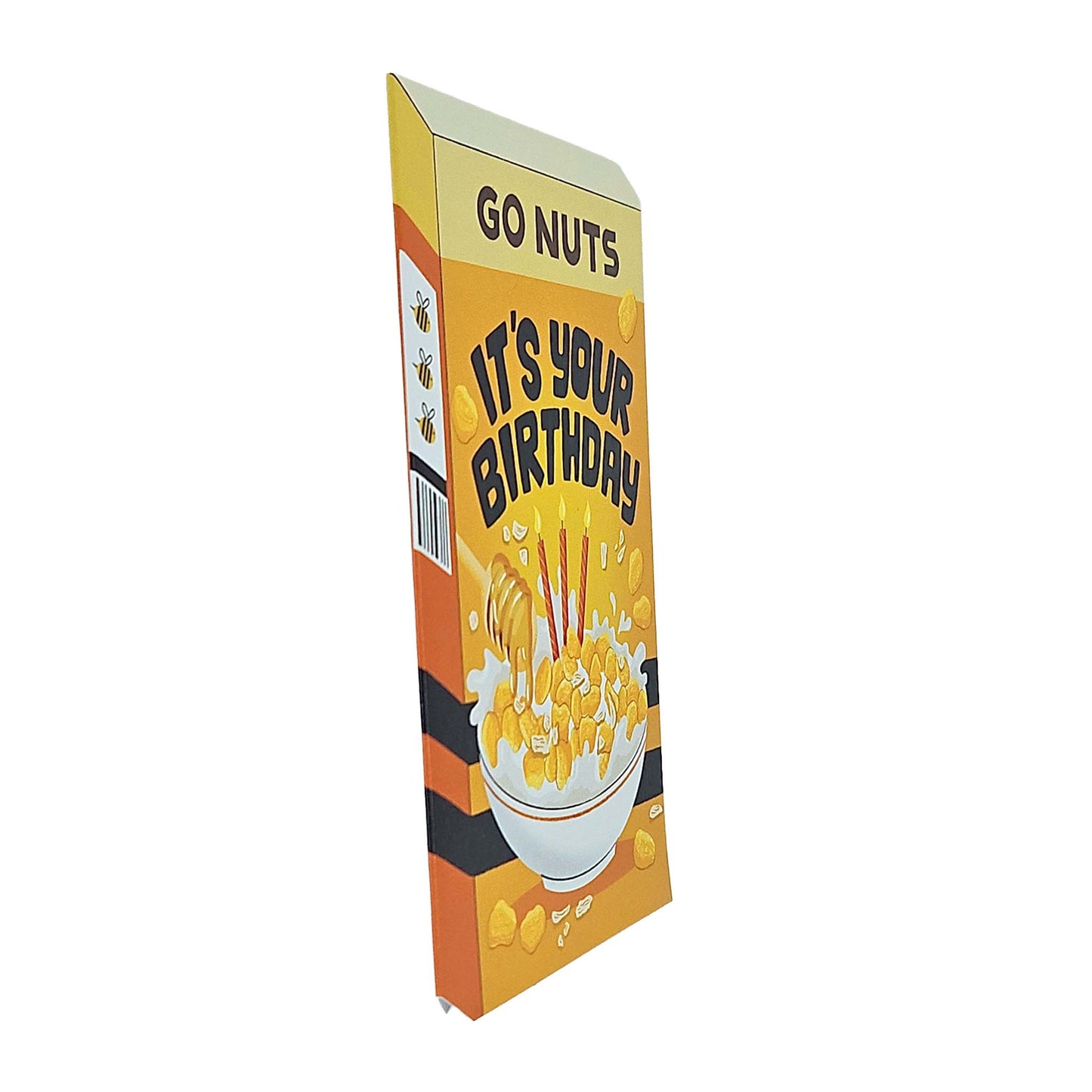 Go Nuts Cereal Spot Gloss Birthday Card
