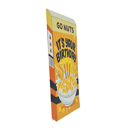 Go Nuts Cereal Spot Gloss Birthday Card