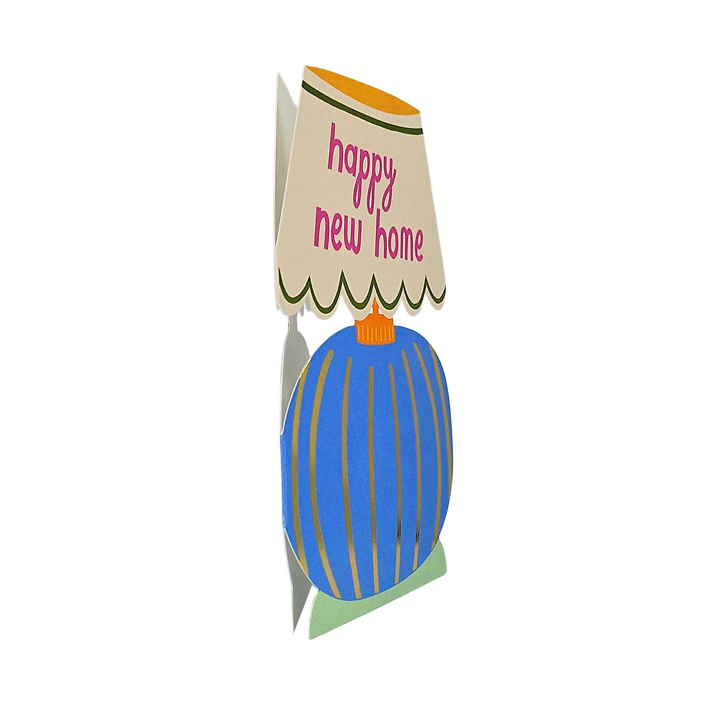Happy New Home Table Lamp Cutout New Home Card