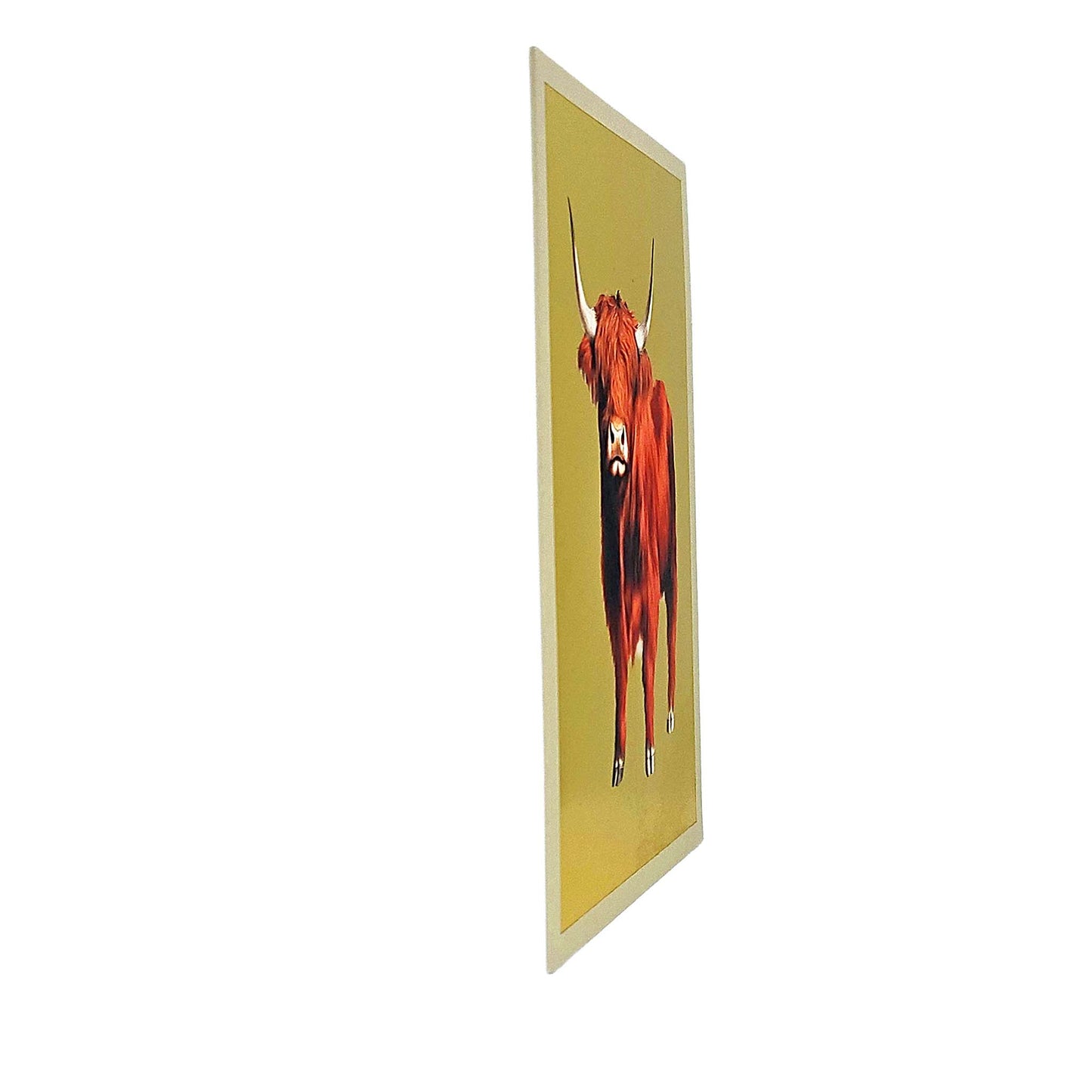 Highland Cow Gold Foiled Art Card