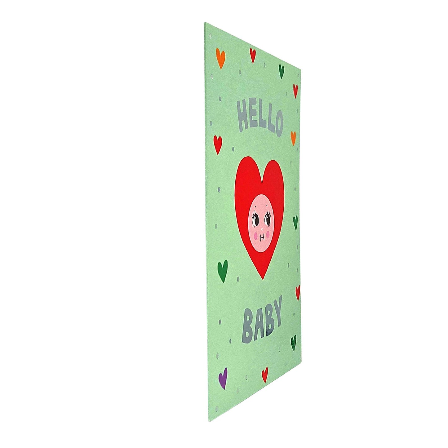 Hello Baby Heart New Baby Card