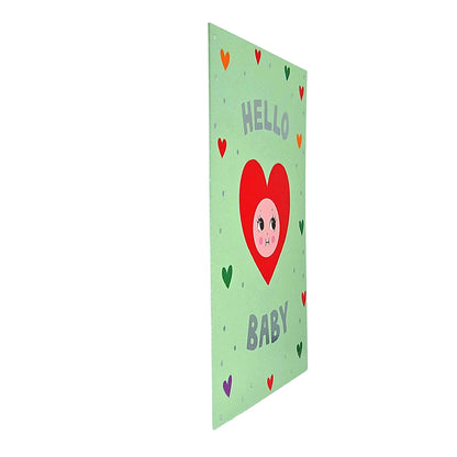 Hello Baby Heart New Baby Card