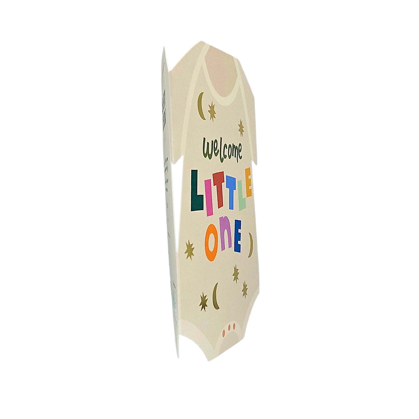Welcome Little One Baby Grow Cutout New Baby Card