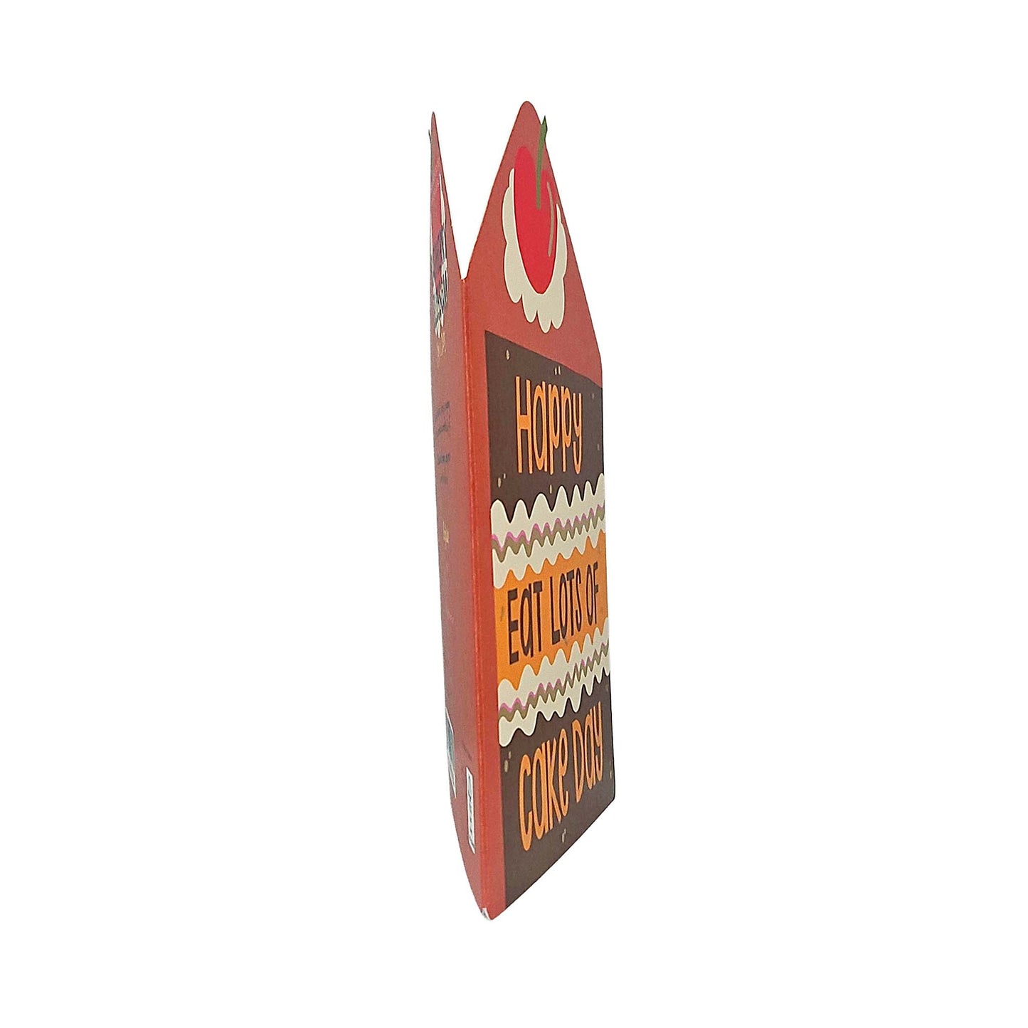 Happy Eat Lots of Cake Day Cutout Birthday Card
